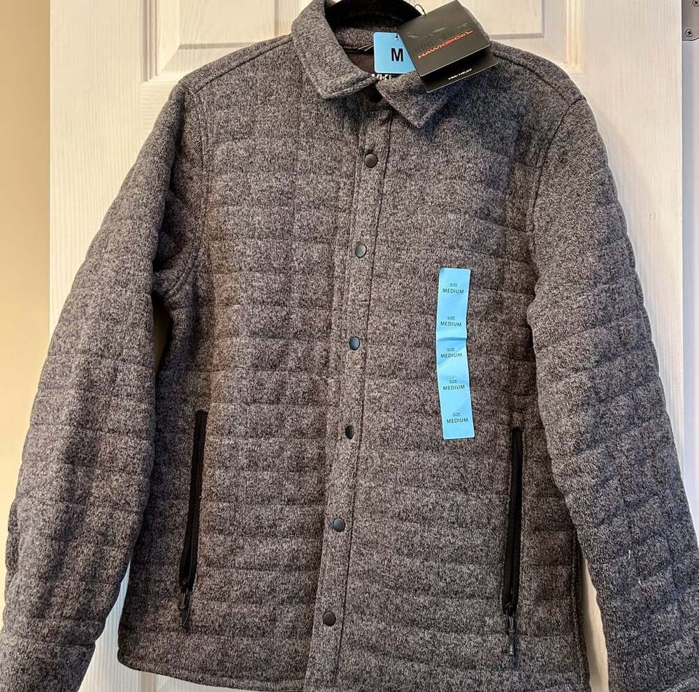 Hawke & Co Sport Jacket Size M Gray Quilted HK Heat